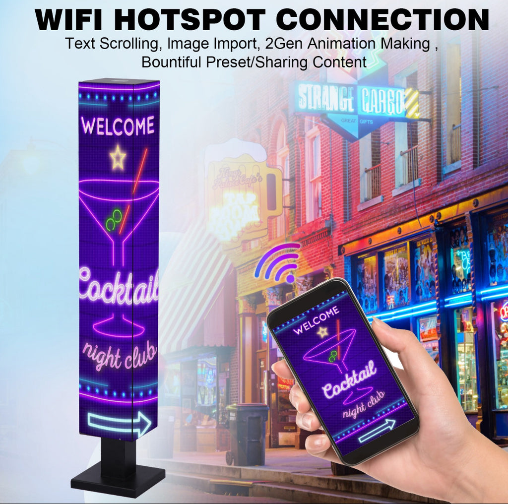 Rectangle Standing 4-Sided Outdoor Sign