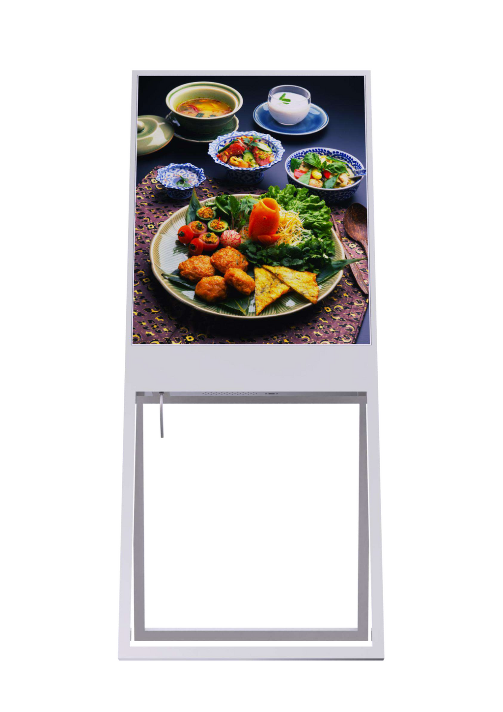 Diagonal Poster Screen A Sign Standing Indoor Sign