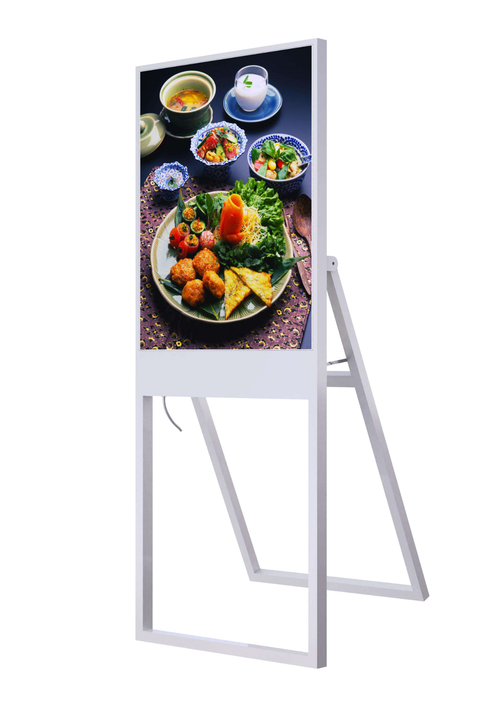 Diagonal Poster Screen A Sign Standing Indoor Sign