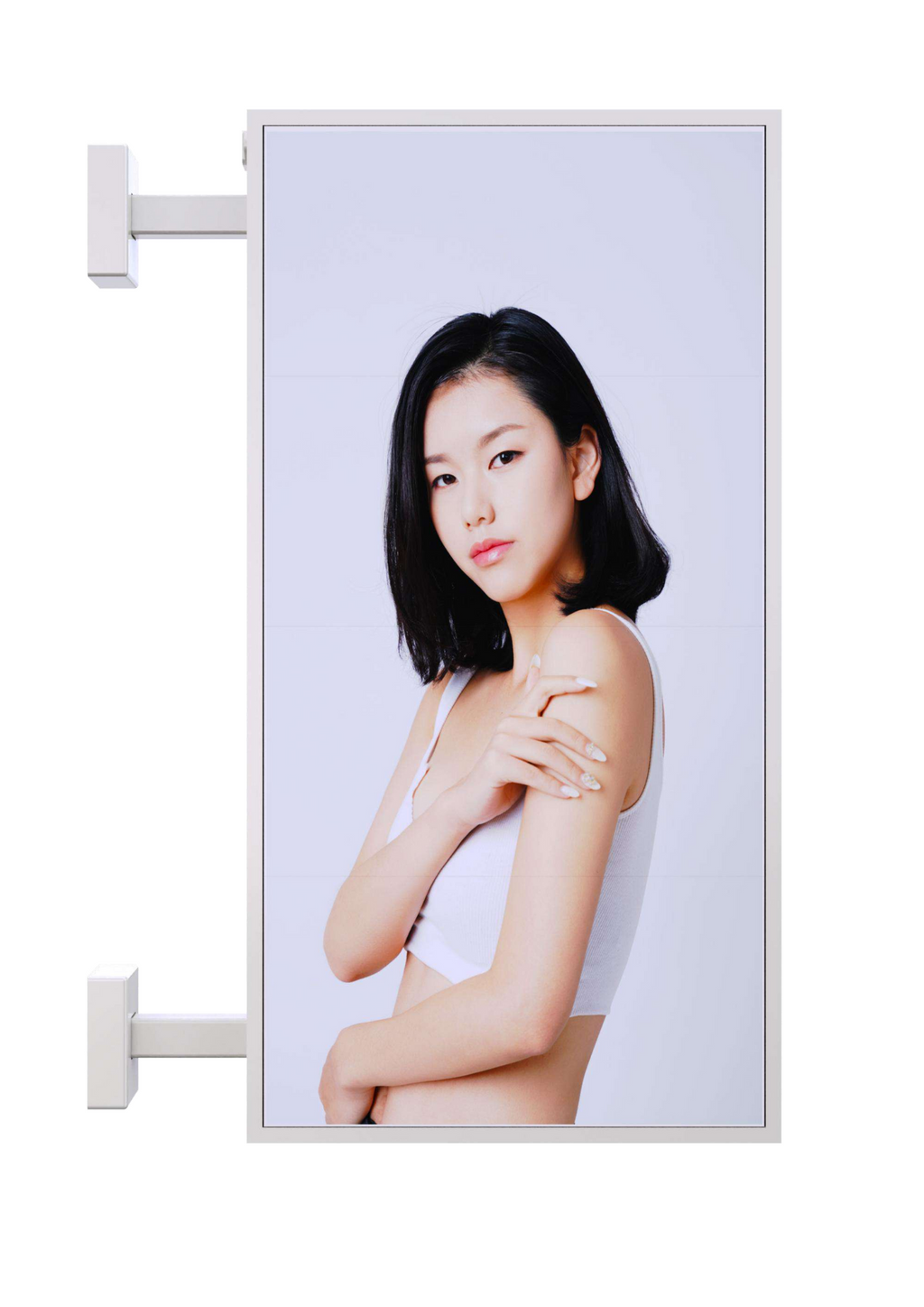 Vertical Rectangle Mounted 2 Sided Indoor Sign
