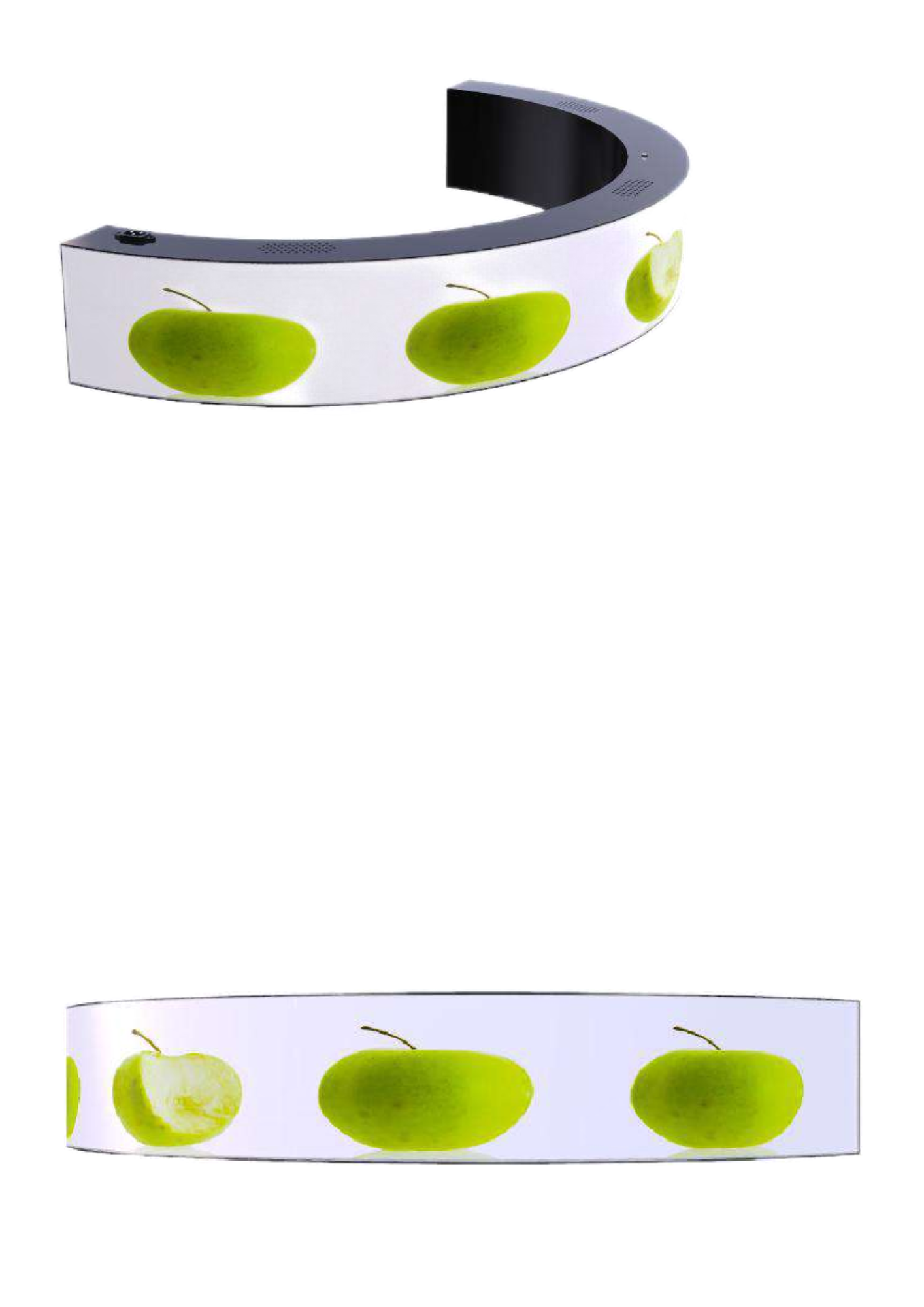 Semi Circle Arc Mounted Indoor Single Sided Sign