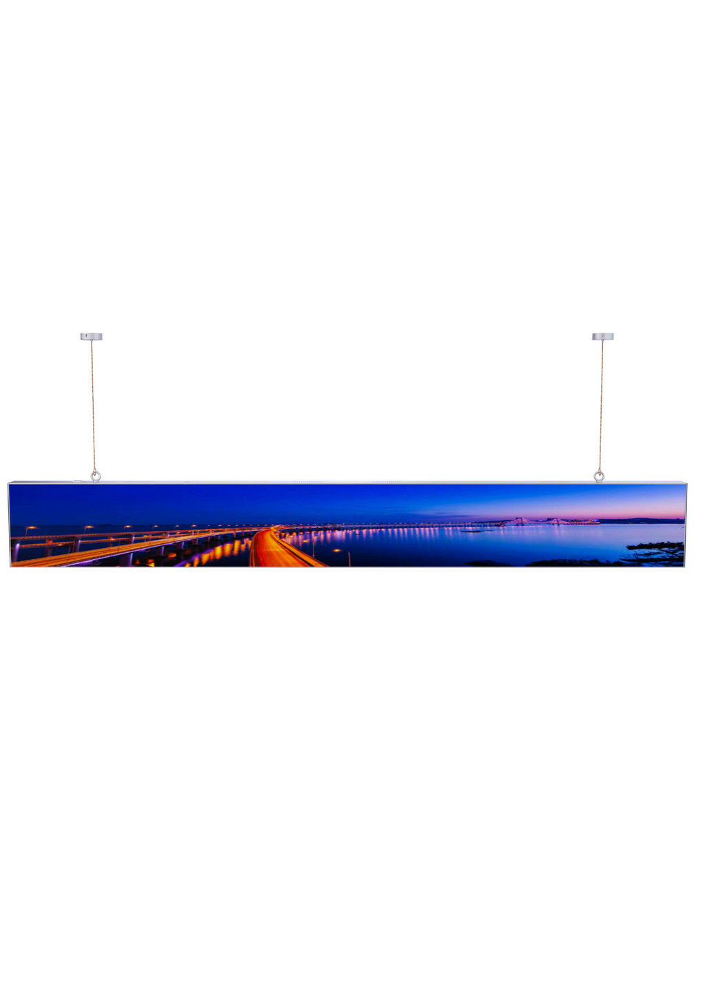 Long Rectangle Mounted 2 Sided Indoor Sign