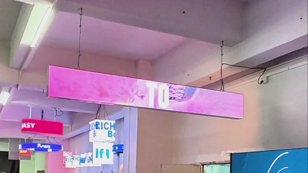 Long Rectangle Mounted 2 Sided Indoor Sign